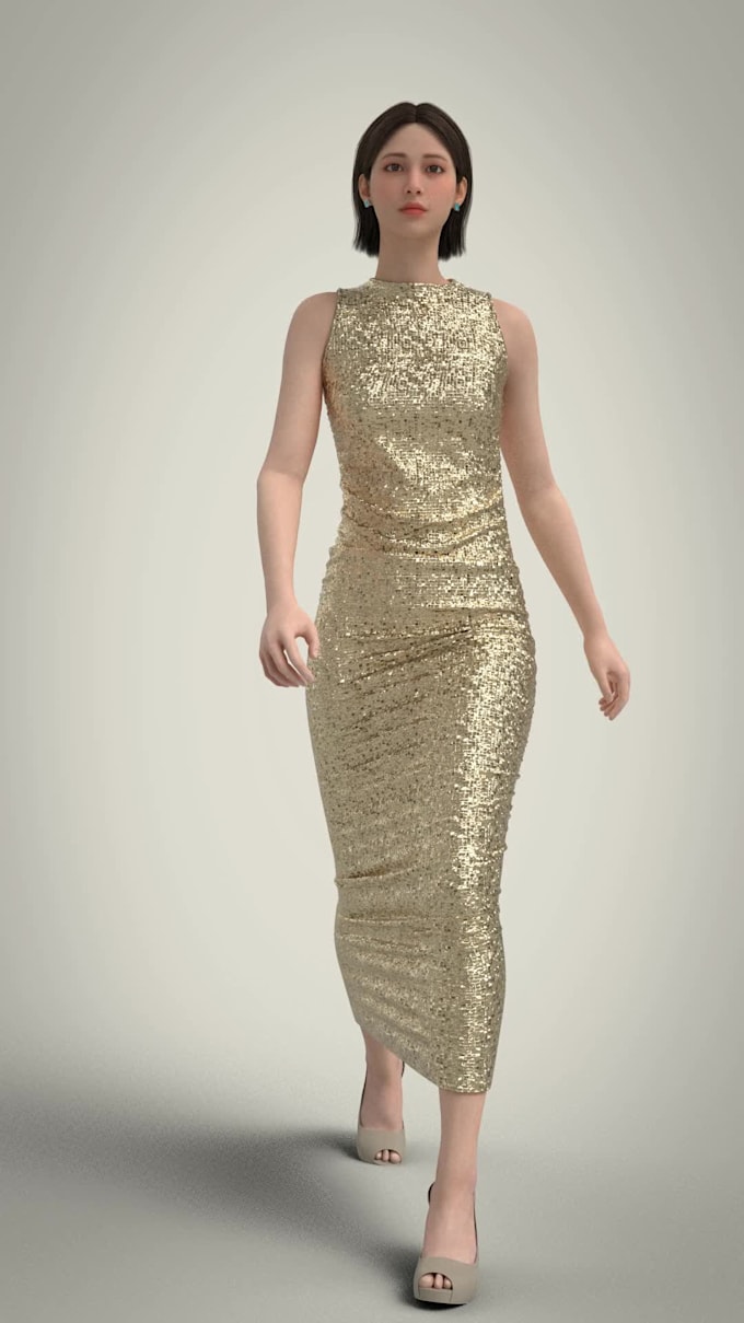 3d character clothing design gameready