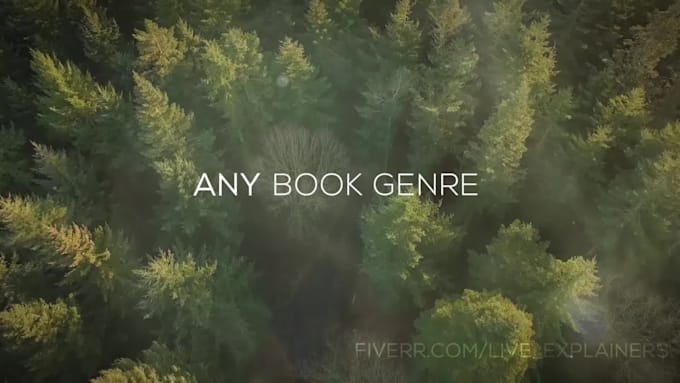 create a professional custom book trailer for any book genre