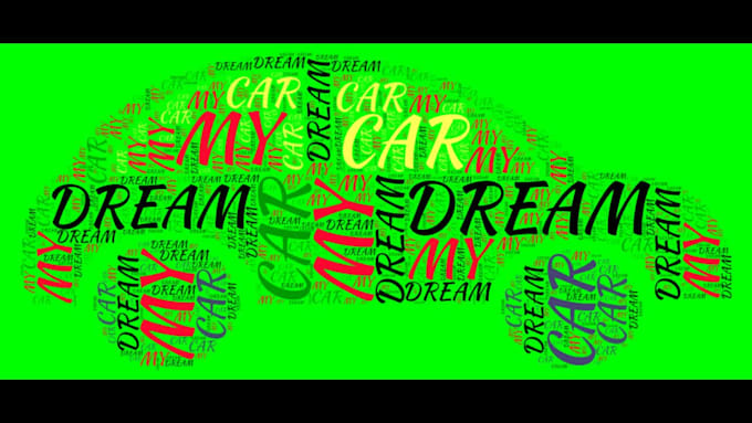 design ultimate word art and cloud shape logo