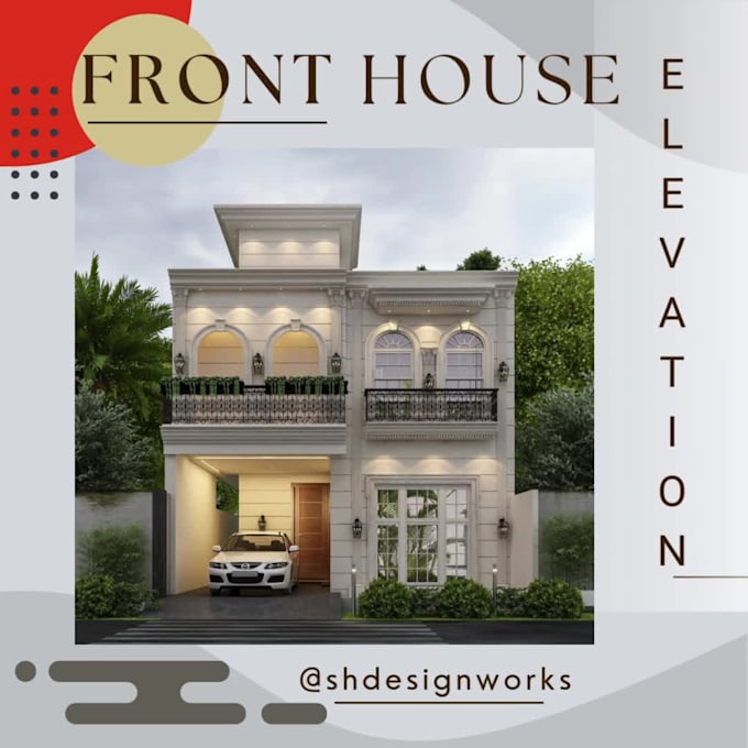 create stunning front elevation drawings and 3d renders