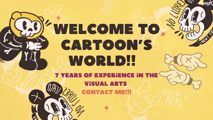 create rubber hose cartoon character illustration for you