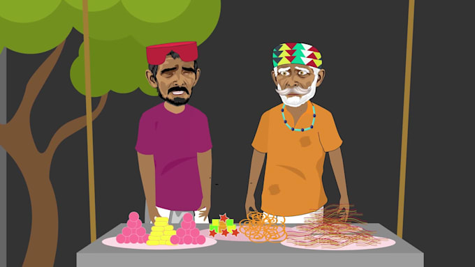 create 2d cartoon character animation