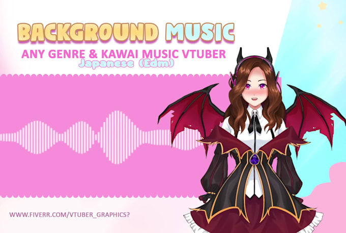 make cute anime manga music bgm for vtuber, youtube, streams