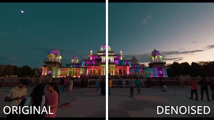 do video denoising, sharpening, and upscaling