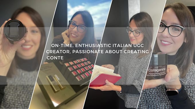 be your ugc creator with a stylish italian touch