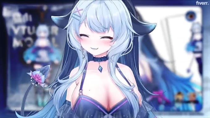 create chibi character model and rigging for live2d vtuber or streamer