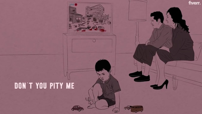 create premium animated hand drawn lyric video