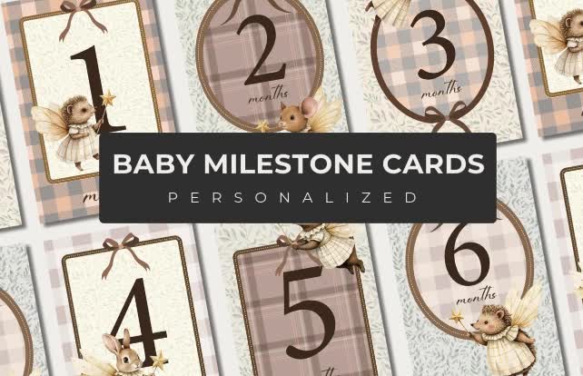make baby milestone cards
