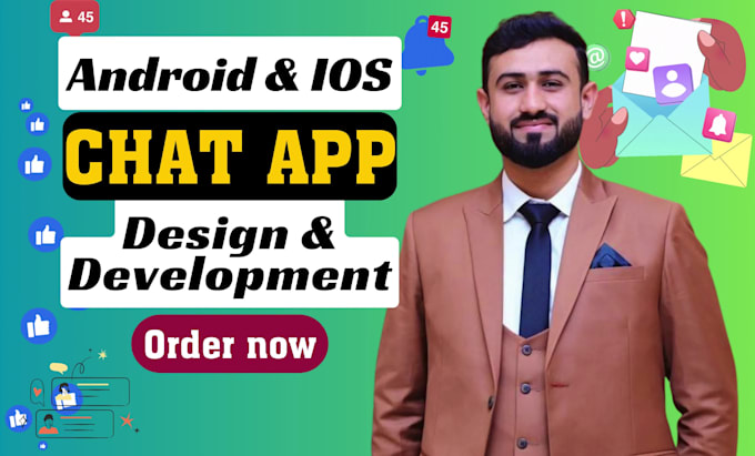 develop chat app android IOS using firebase with ai auto reply