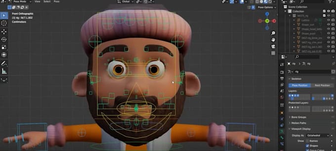 Do 3d character rigging in blender, rigify rig, mixamo rig, auto rig ...