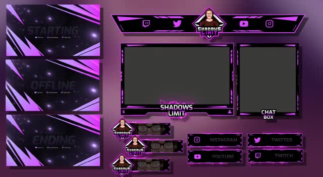 Make a twitch overlay and logo with some packages by Hashir515 | Fiverr