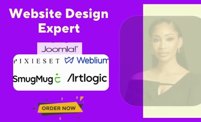 design website on smugmug pixieset artlogic weblium joomla