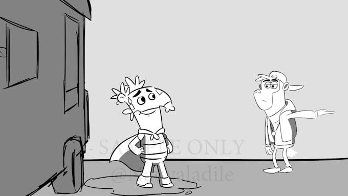 make professional storyboard or animatic for you