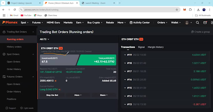 build a crypto futures trading bot for binance and pionex