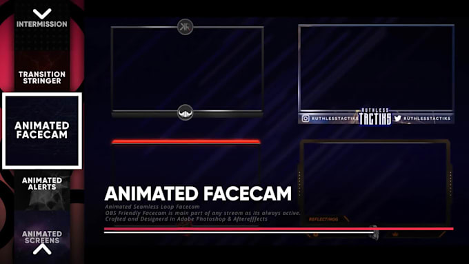 create an animated stream starting soon screen for twitch