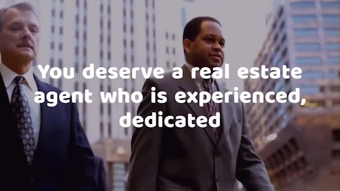 make a real estate agent, realtor promo video