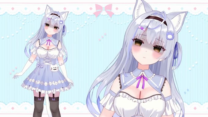 Draw and rig custom 2d vtuber model, 2d vtuber rigging, live2d model ...