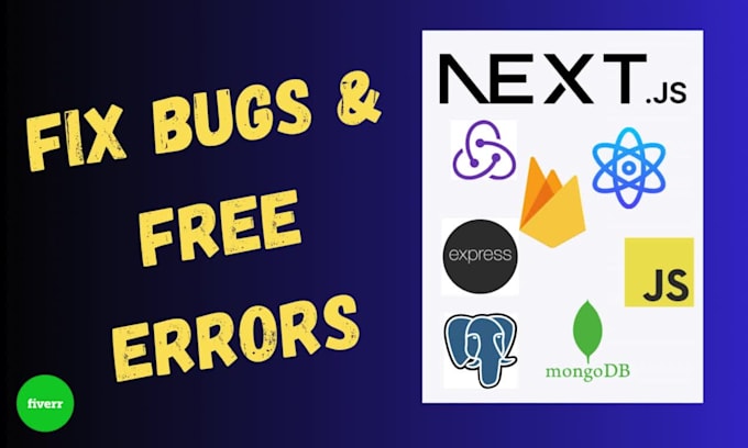 master bug fixer react next js node js