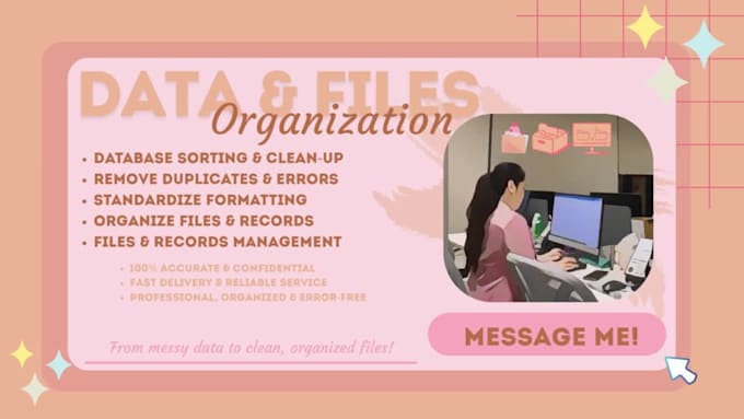 organize, clean, and sort your database and files with accuracy