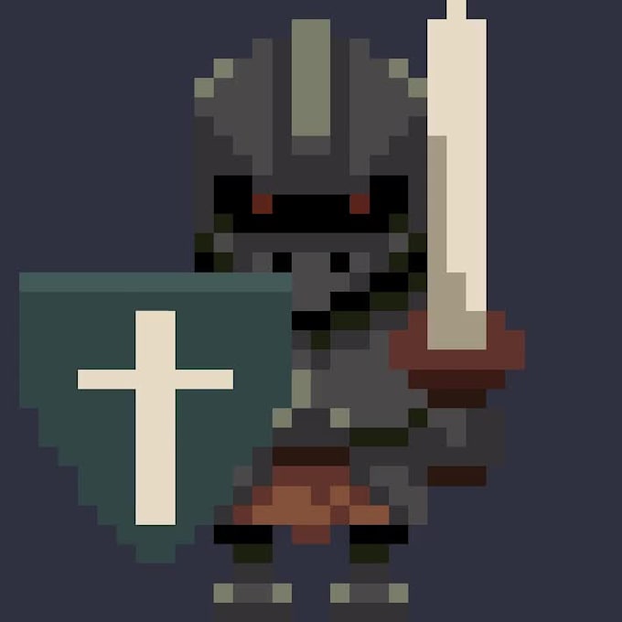 create pixel art characters