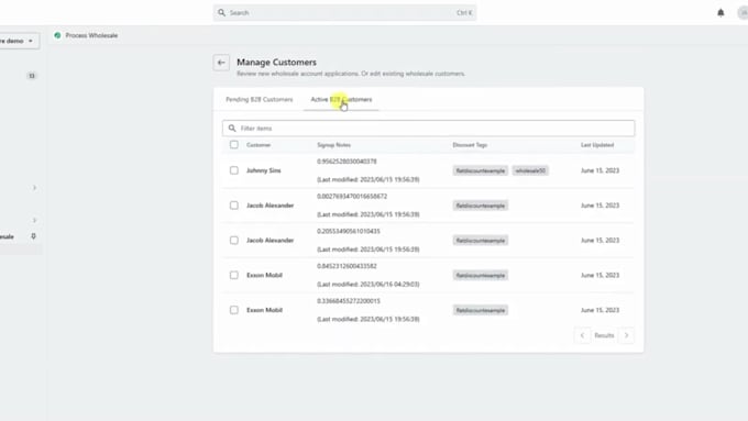 setup shopify b2b b2c wholesale store on shopify basic plan and no app