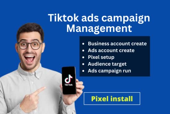 manage tik tok ads campaign, install tiktok pixel