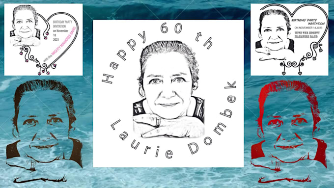 do  face,sketch design for birthday , memories , anniversary