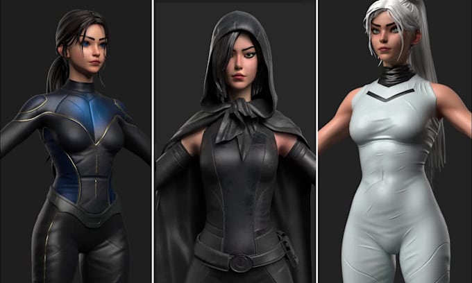 create 3d character for games