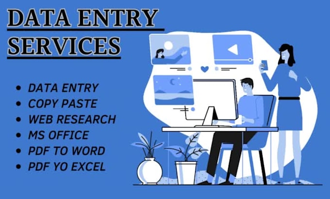 fastest data entry, web research and copy paste services
