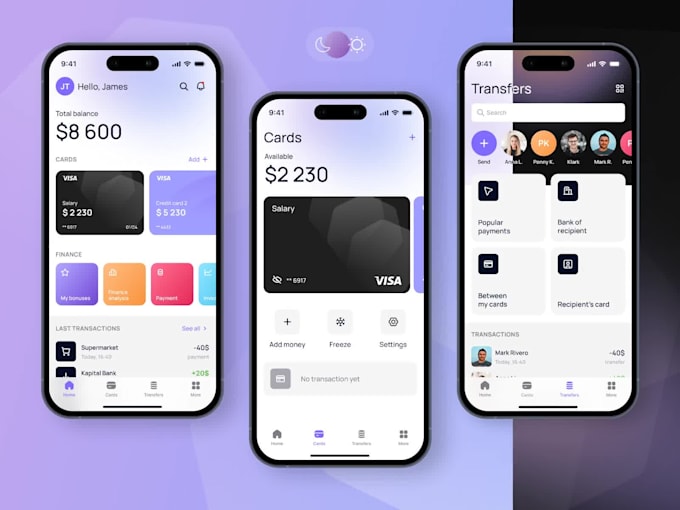 develop fintech payment money transfer app finance website