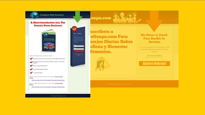 create landing page or squeeze page with autoresponder