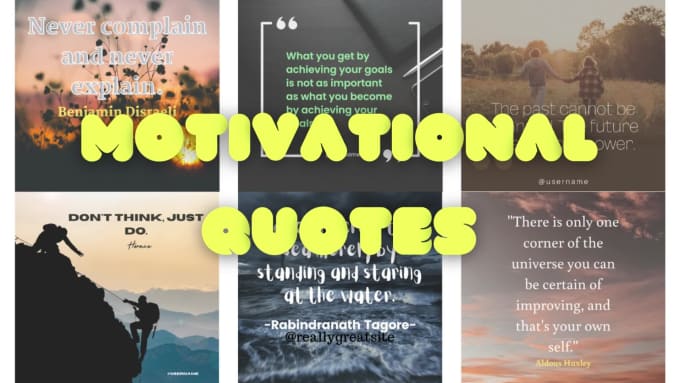 Create motivational quotes on social media post by Likeify | Fiverr