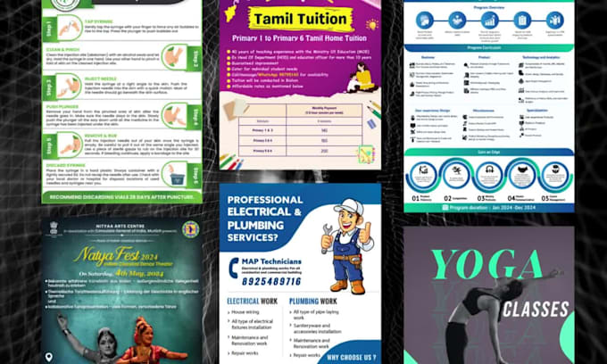 make your banners and flyers