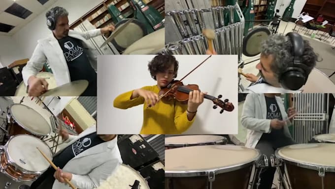 record real timpani, drums,vibes, I will shine your song