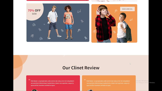 design unique modern website for you