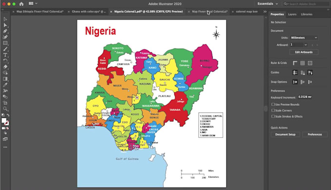do map illustration world or a USA map by adobe illustrator