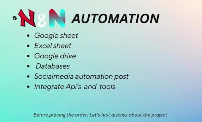 develop n8n automation for google sheets drive and calendar