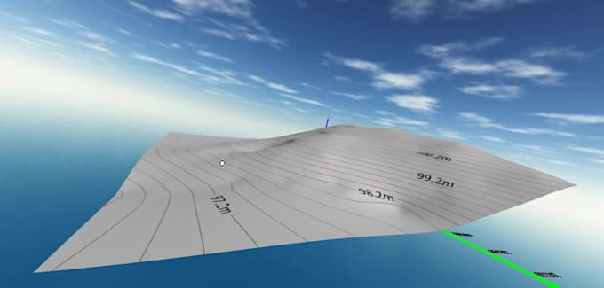 do gis topographical maps, 3d models