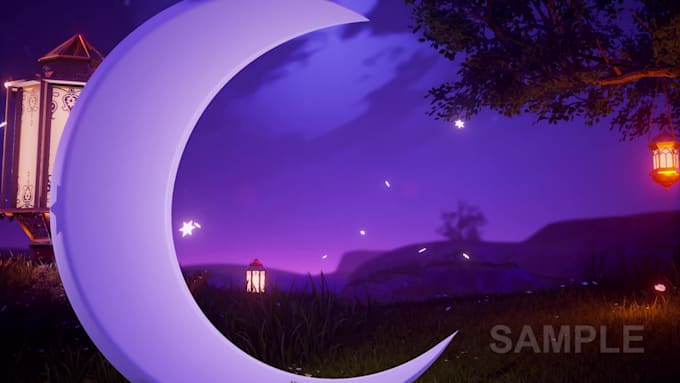 create ramadan or eid logo intro and video