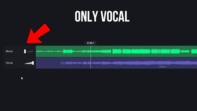 separate vocal and beats from your music