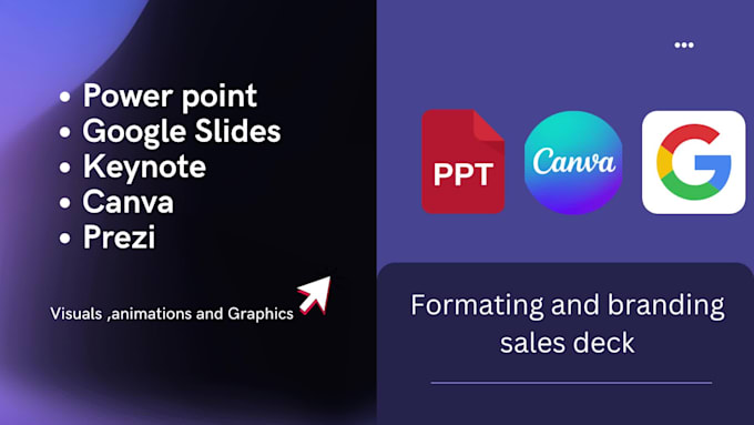 design company profile, pitch deck, and presentation creatively in 24 hours
