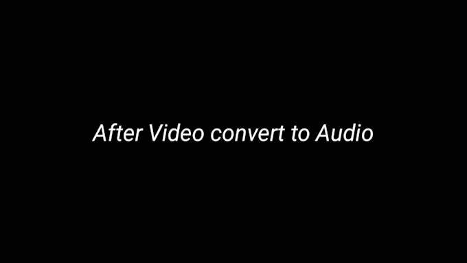 do video convert to audio within 30 minutes