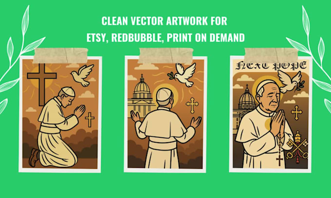 draw clean vector artwork for etsy