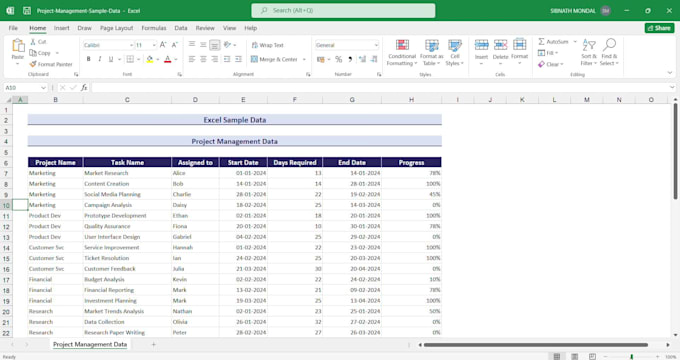 clean, format, merge, split excel data
