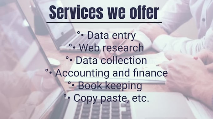 do data entry, web scraping, file conversion and copy paste