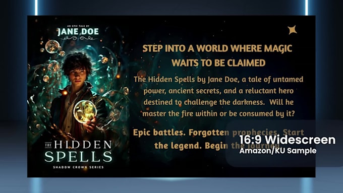 create a book promotion video for indie authors