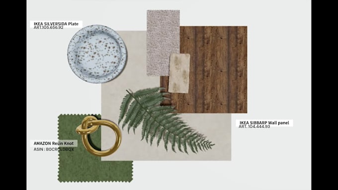 create your moodboards and shopping list for renovation