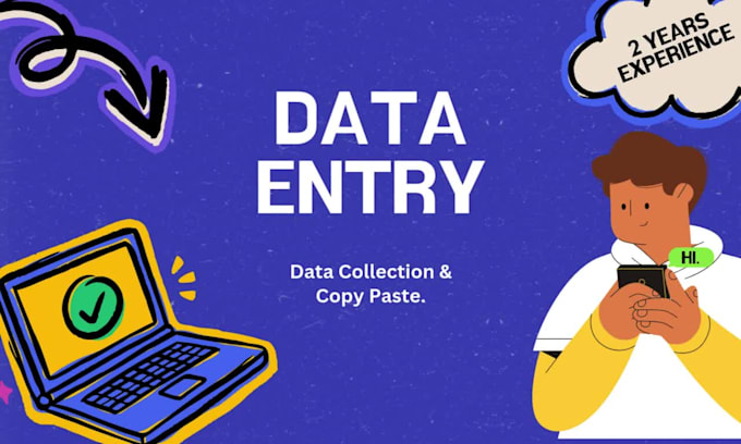 do data entry in excel, database, copy paste