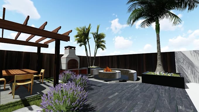 design your landscape, garden, backyard, patio, and pool in 3d