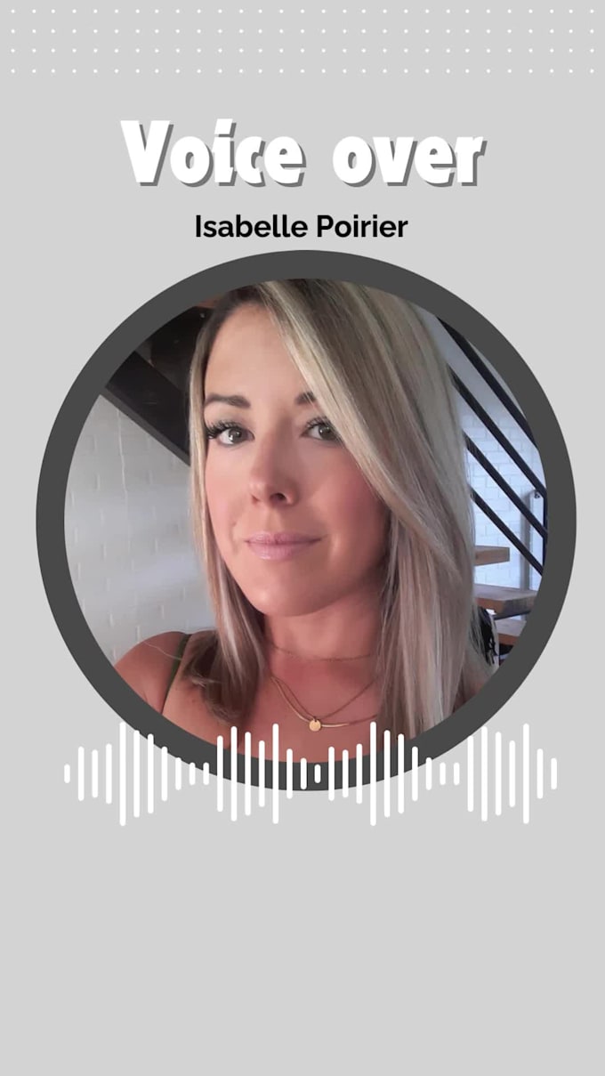 do your voice over in french canadian